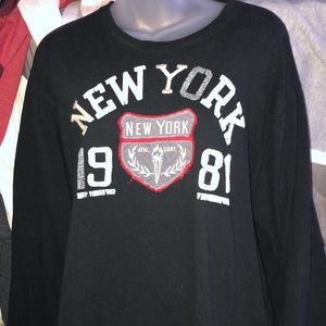 Black New York Long Sleeve Size XXL